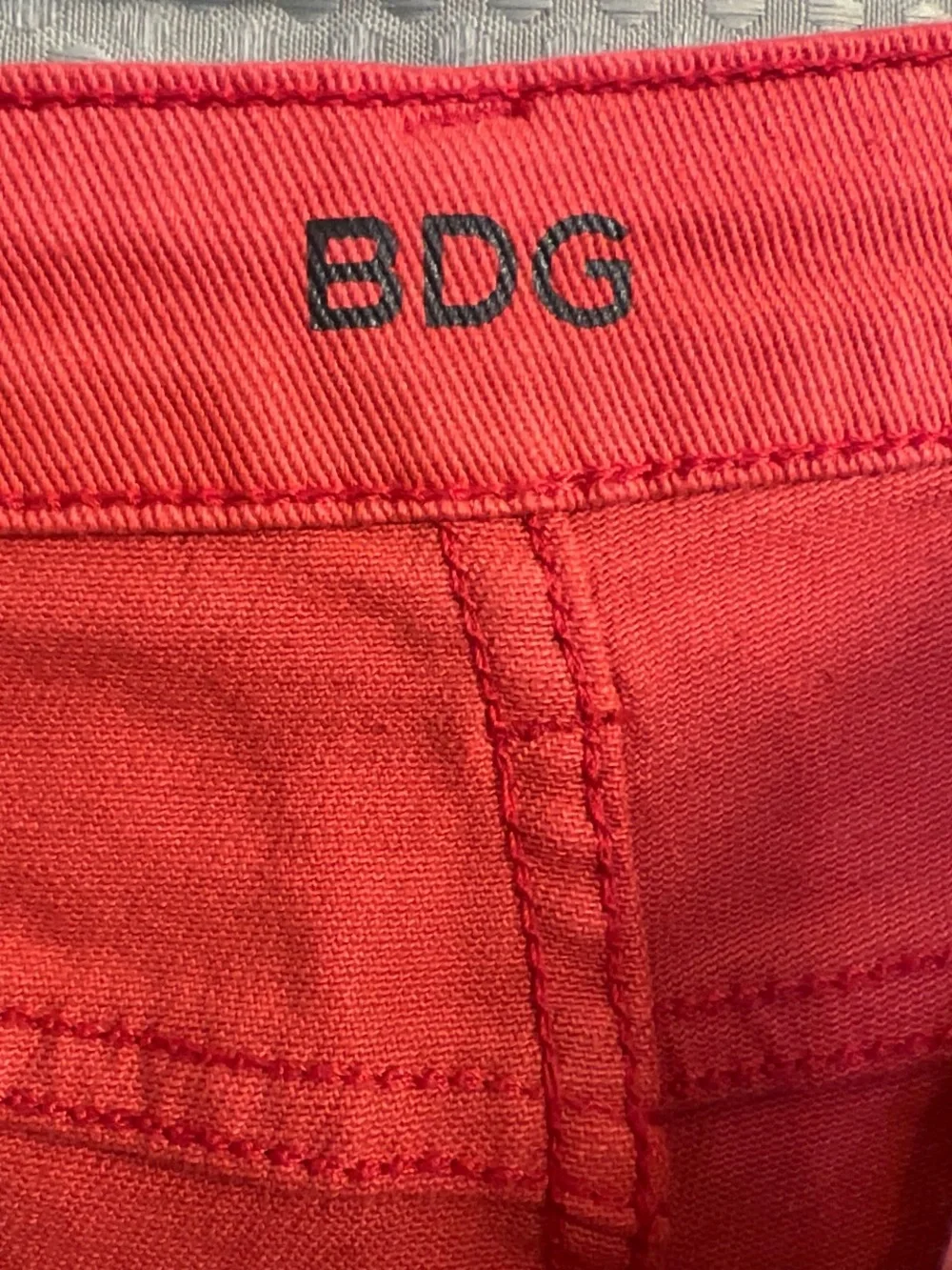 BDG Women's Coral Denim Roll-Hem Shorts